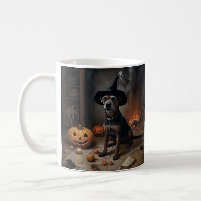 Mug Chesapeake Bay Terrier Citrouille Halloween effray (Gauche)