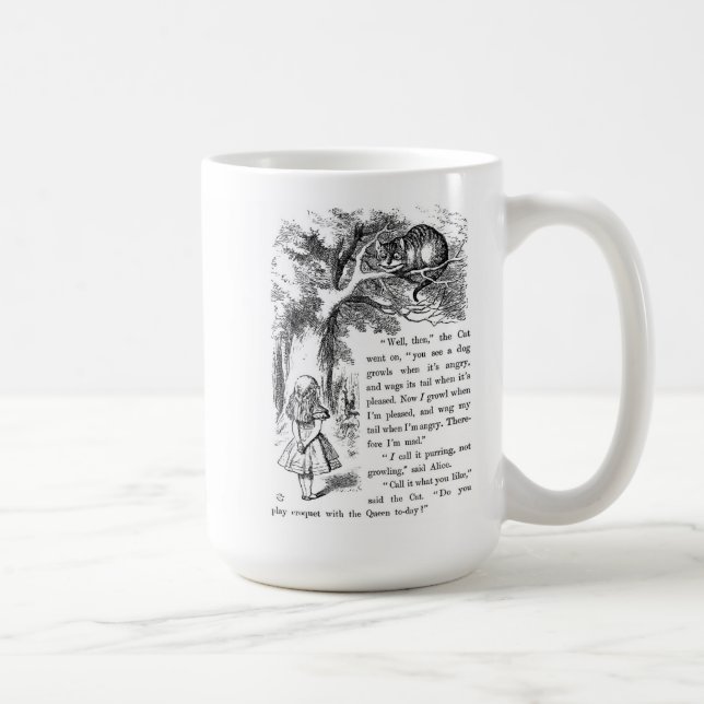 Mug Cheshire cat , “ Alice in Wonderland ” (Droite)