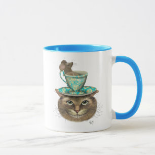 Mug Cheshire Chat avec Coupe sur la tête