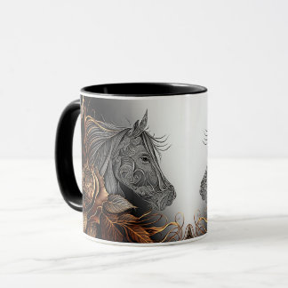 Mug Cheval #01 - Cuivre et encre