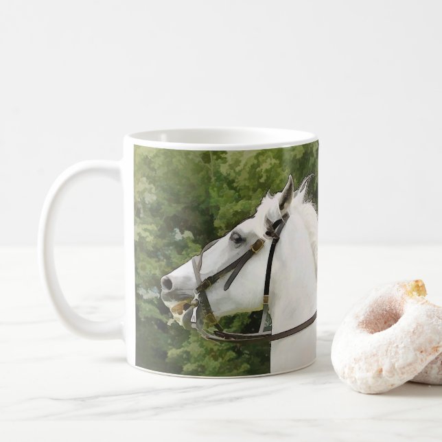 MUG CHEVAL BLANC (Avec donut)