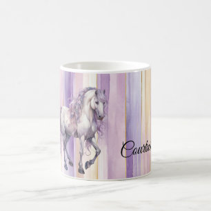 Mug Cheval blanc de Lavande romantique