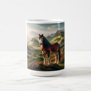 Mug cheval Clydesdale des Highlands d'Écosse