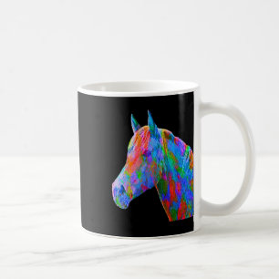 Mug Cheval Coloré Art Horseback Riding Lover Artsy Ho