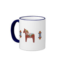Cheval de Dala de Suédois avec le Norvégien