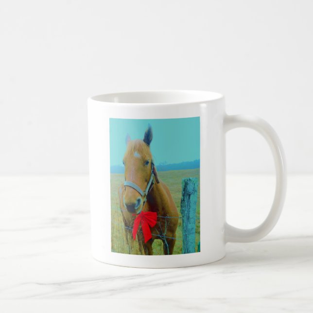 Mug Cheval de Noël rétro (Droite)
