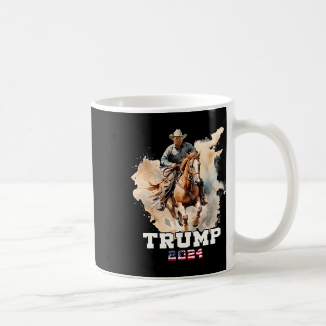 Mug Cheval d'équitation Drapeau américain Cowboy (Droite)