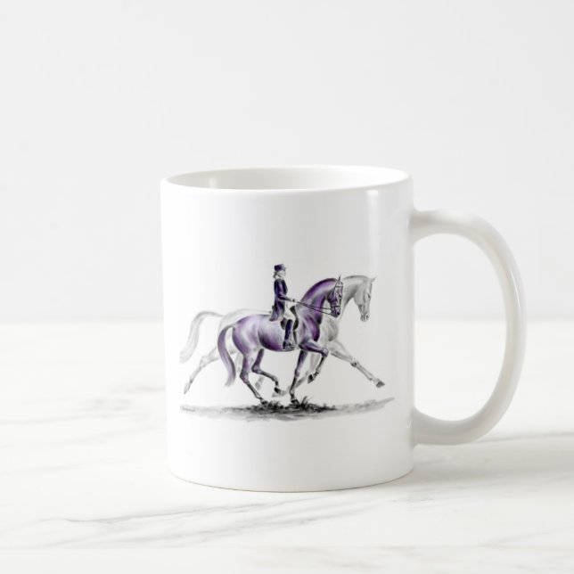 Mug Cheval Dressage en Trot Piaffe (Droite)