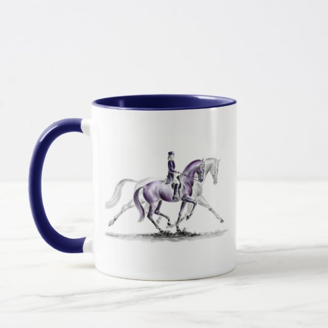 Mug Cheval Dressage en Trot Piaffe (Gauche)