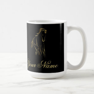 Mug Cheval en or