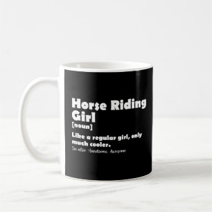 Mug Cheval équitation fille Définition Drôle Equestre
