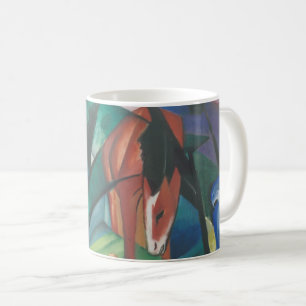 Mug Cheval et Aigle par Franz Marc, Art Cubiste Vintag