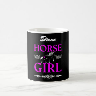 Mug Cheval fille avec nom