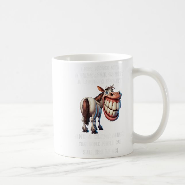 Mug Cheval J'Ai Décidé Avec Un Esprit Pacifique Un Amo (Droite)
