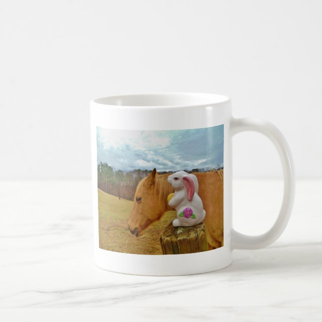 Mug Cheval Jaune, Lapin De Printemps (Droite)