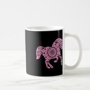 Mug Cheval Rose Mandala T Shirt Pour L'Équitation Ho