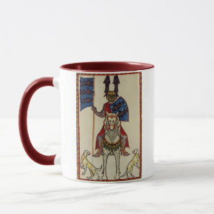 Mug Chevalier médiéval faisant face en avant