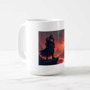 Mug Chevalier noir de flamme