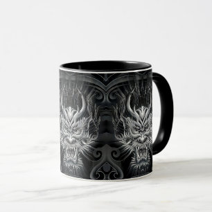 Mug Chevalier soul japonais foncé Samurai