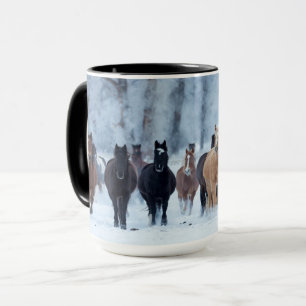 Mug Chevaux dans le froid