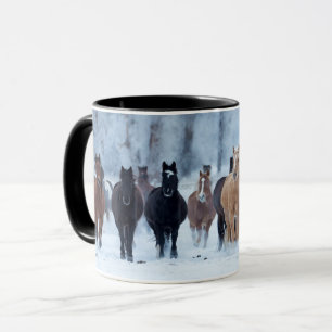 Mug Chevaux dans le froid