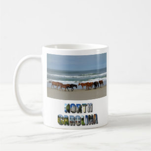Mug Chevaux sauvages - Banques extérieures OBX NC Coro