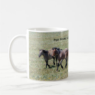 Mug Chevaux sauvages de la montagne Pryor qui courent
