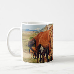 Mug Chevaux sauvages Vie Nature Scène