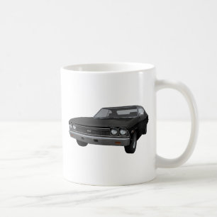Mug Chevelle 1968 solides solubles : Finition noire