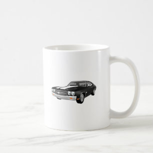 Mug Chevelle 1970 solides solubles : Finition noire :