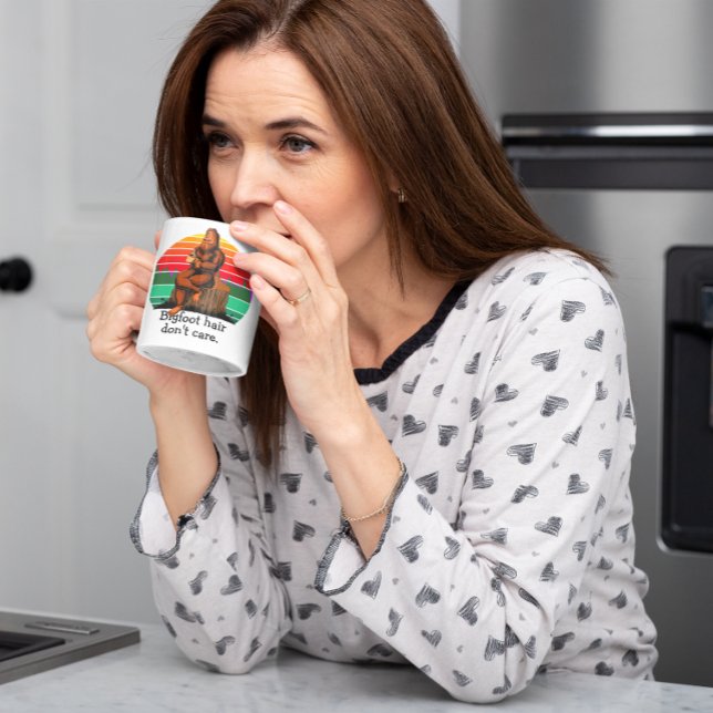 Mug Cheveux Bigfoot Ne vous souciez pas Sasquatch Funn (Créateur téléchargé)