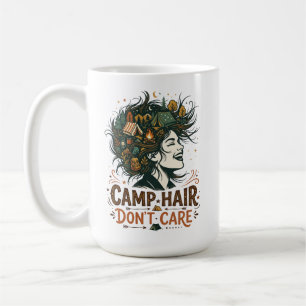 Mug Cheveux de camping, on s'en fiche