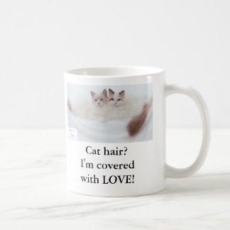Mug Cheveux de chat ? Je suis couvert avec AMOUR !