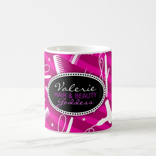 Mug Cheveux violets et beauté (Centre)