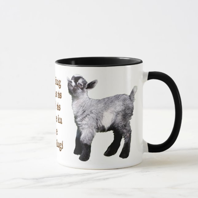 Mug Chèvre de bébé avec le nez en air (Droite)
