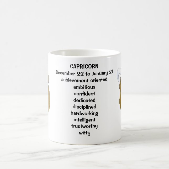 Mug Chèvre de Capricorne de bande dessinée avec des (Centre)
