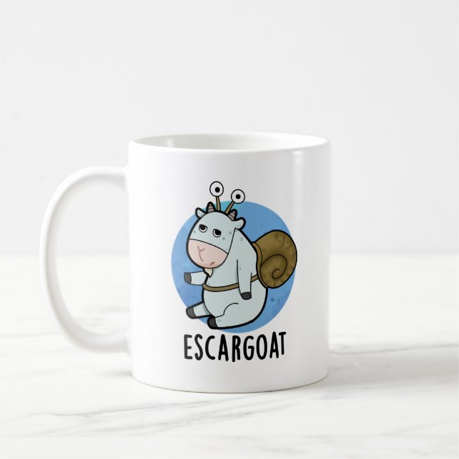 Mug Chèvre d'Escar Amusant tourte d'escargot française (Gauche)
