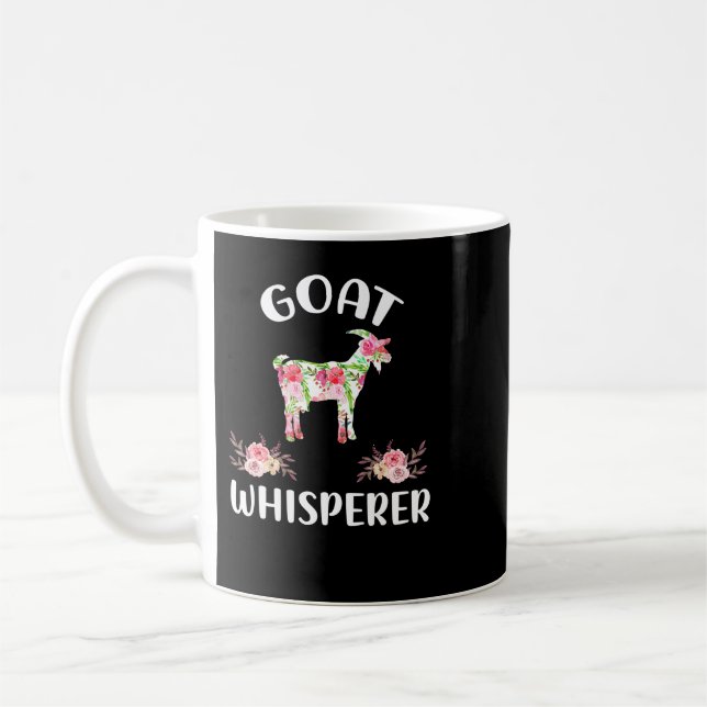 Mug Chèvre Floral Chèvre Whisperer Bucks Expert Kid Ca (Gauche)