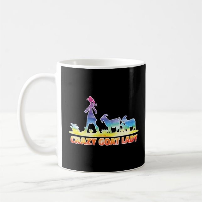 Mug Chèvre folle Lady Fun Propriétaire de chèvre (Gauche)