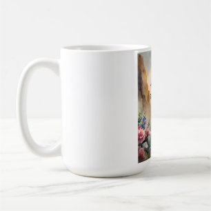 Mug Chèvre Romantique de Montagne Parmi les Fleurs