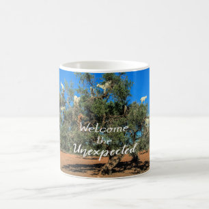 Mug Chèvres amusantes dans les arbres Bienvenue à l'