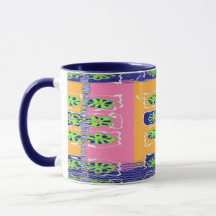 Mug Chevron Bleu Vert