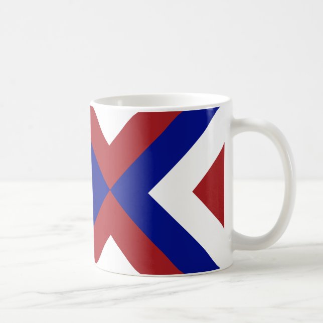 Mug Chevrons rouge, blanc et bleu (Droite)