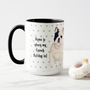 Mug Chez Moi, Mon Chien À Balles Français Est Chien Ma