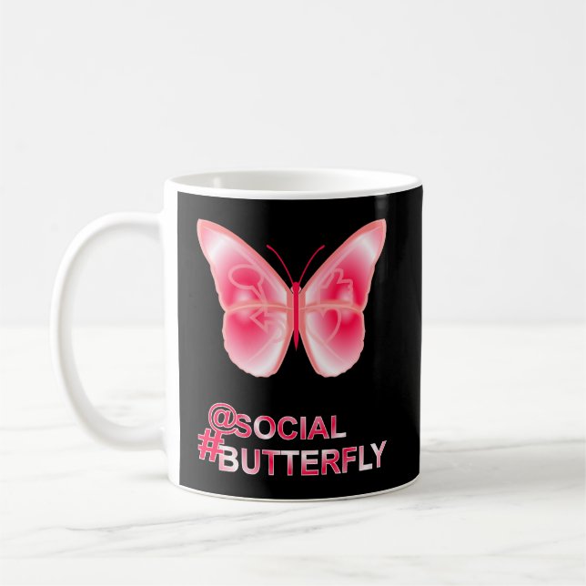 Mug Chez Social Hashag Butterfly (Gauche)