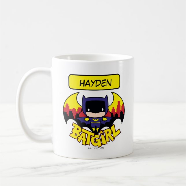 Mug Chibi Batgirl avec Gotham Skyline & Logo (Gauche)