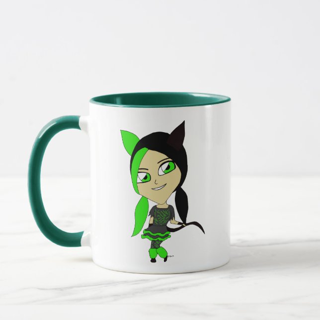 Mug chibi catgirl (Gauche)