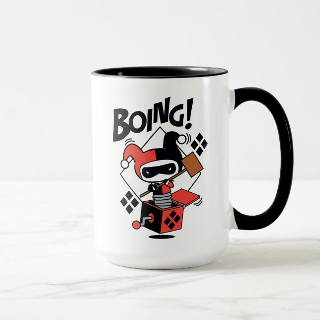 Mug Chibi Harley-Quinn-In-A-Box Avec Marteau (Droite)