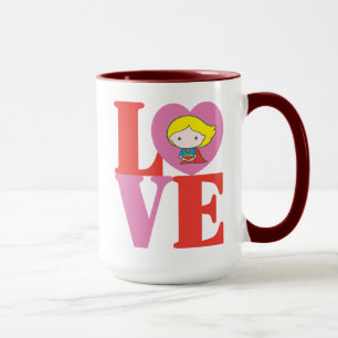 Mug Chibi Supergirl LOVE