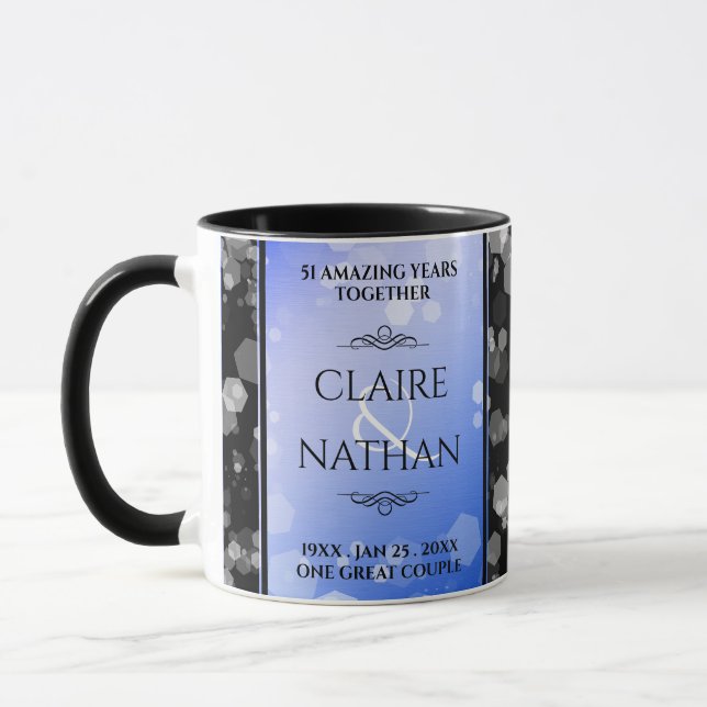 Mug Chic 45ème 51ème 65ème anniversaire de Mariage Sap (Gauche)